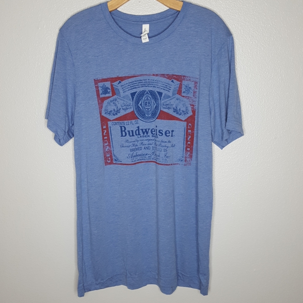 Men's Budweiser blue t-shirt | size Large